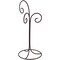 Bard's Black Wrought Iron 3 Arm Ornament Stand, 17" H x 7.5" W x 7.5" D